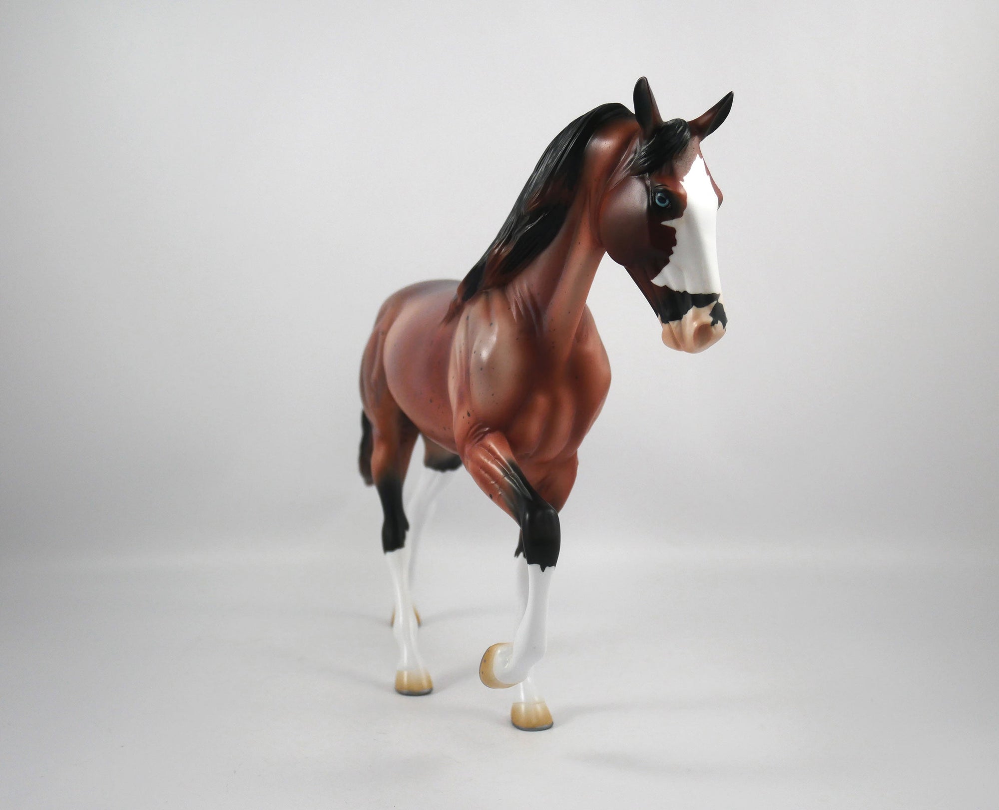 Cupcake-OOAK Bay Roan Tennessee Walker Model Horse 1/20/21