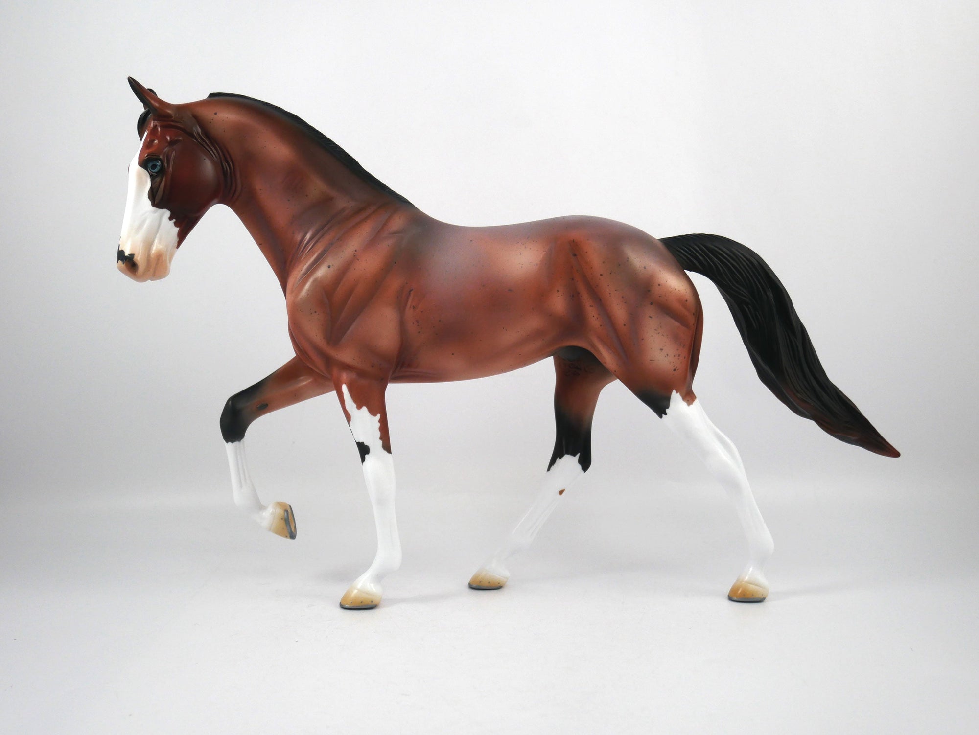 Cupcake-OOAK Bay Roan Tennessee Walker Model Horse 1/20/21