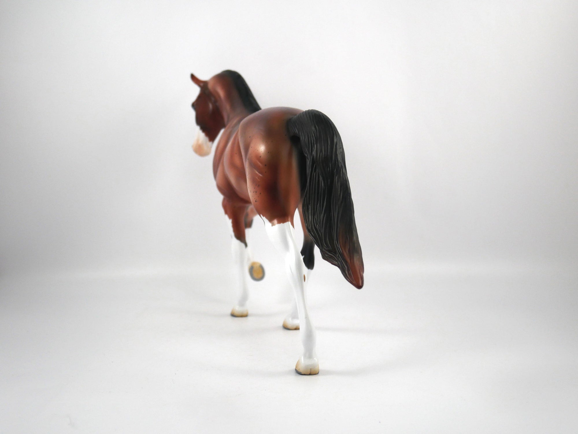 Cupcake-OOAK Bay Roan Tennessee Walker Model Horse 1/20/21