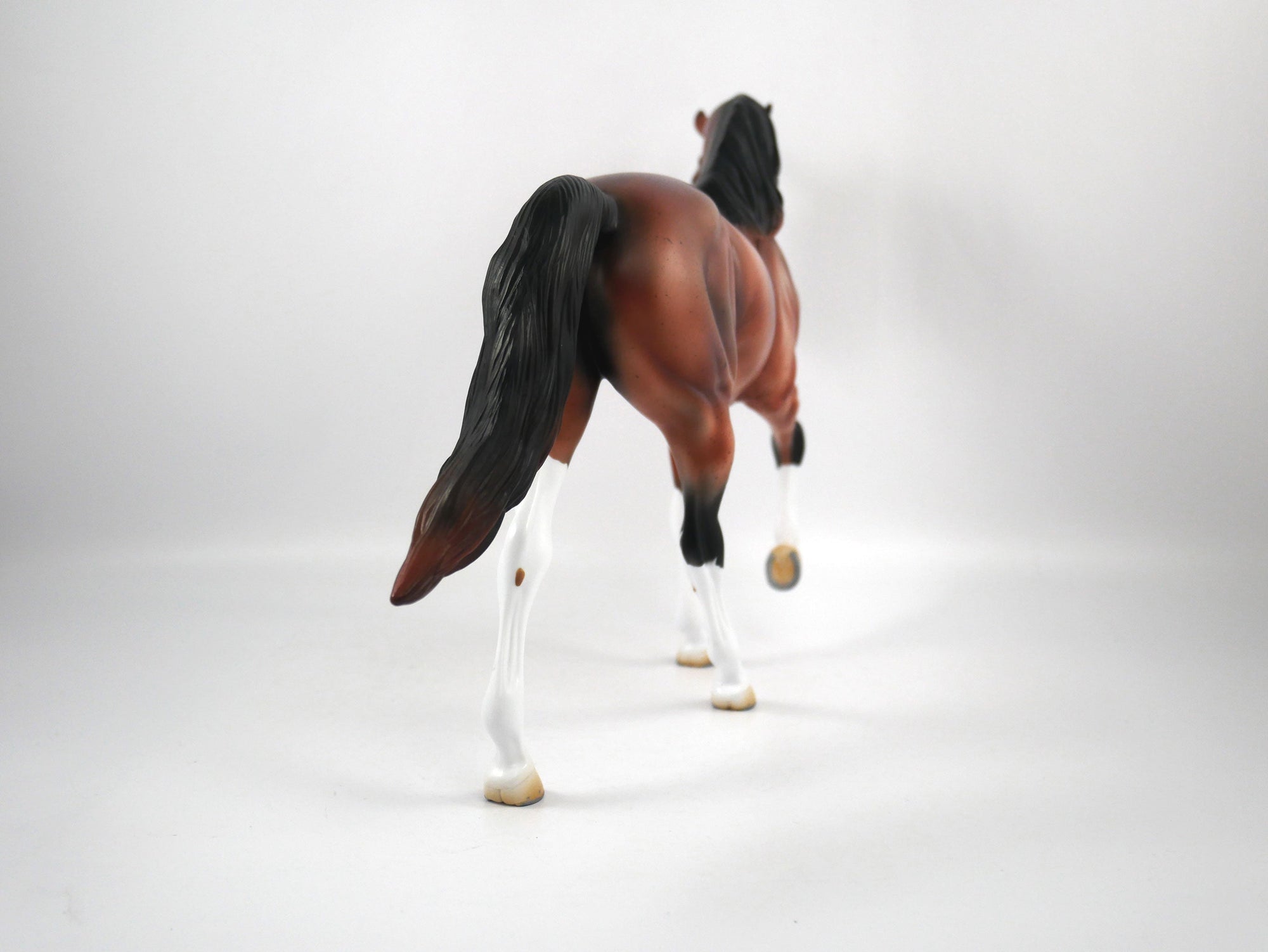 Cupcake-OOAK Bay Roan Tennessee Walker Model Horse 1/20/21