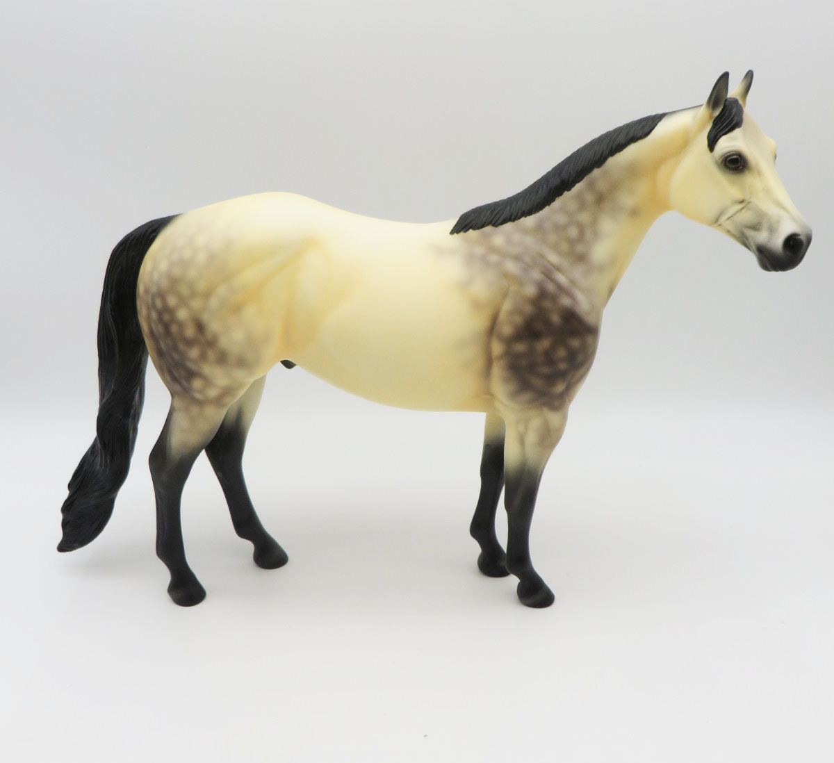 Dapple Jack - OOAK - Sooty Buckskin Halloween Decorator Ideal Stock Horse Painted By Ellen Robbins - MM22