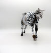 Damien-OOAK Loud Appaloosa Running Stock Horse Painted By Audrey Dixon  EQ 21