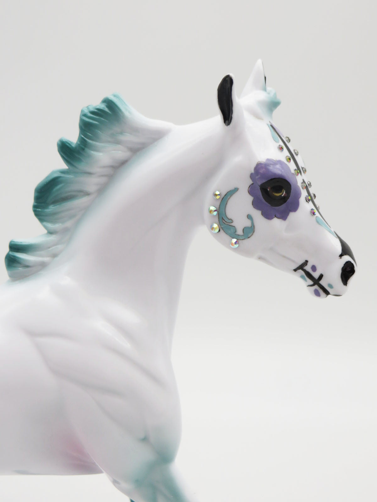 Danzar - OOAK Sugar Skull Yearling Horse By Dawn Quick