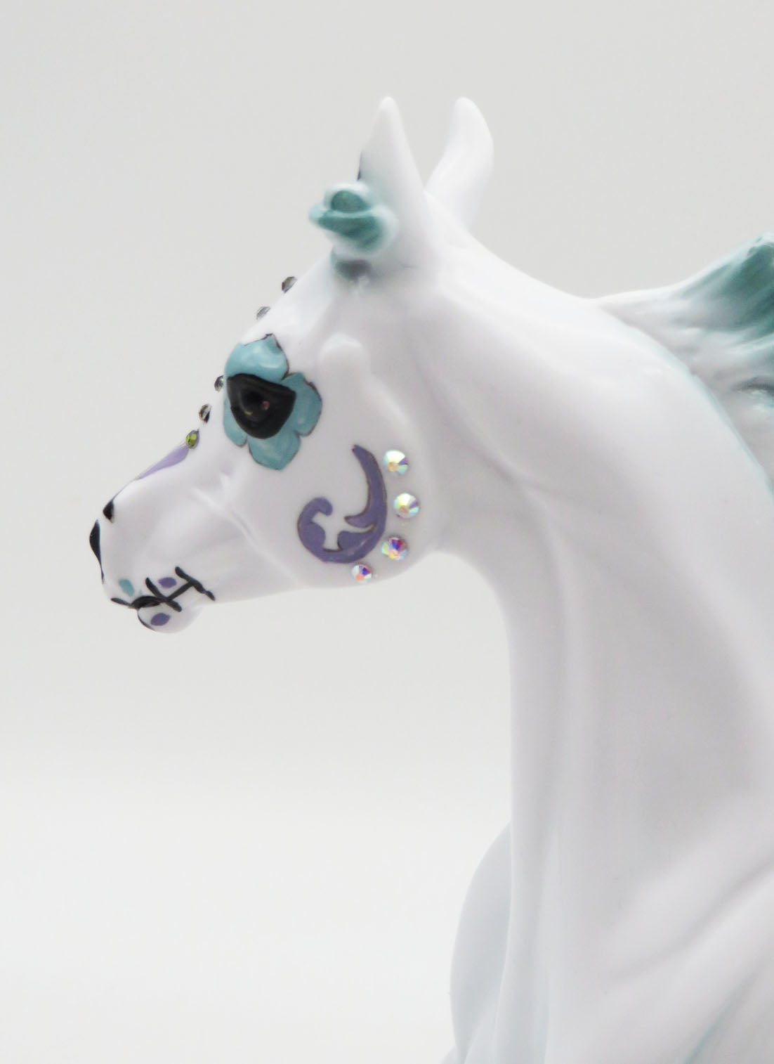 Danzar - OOAK Sugar Skull Yearling Horse By Dawn Quick