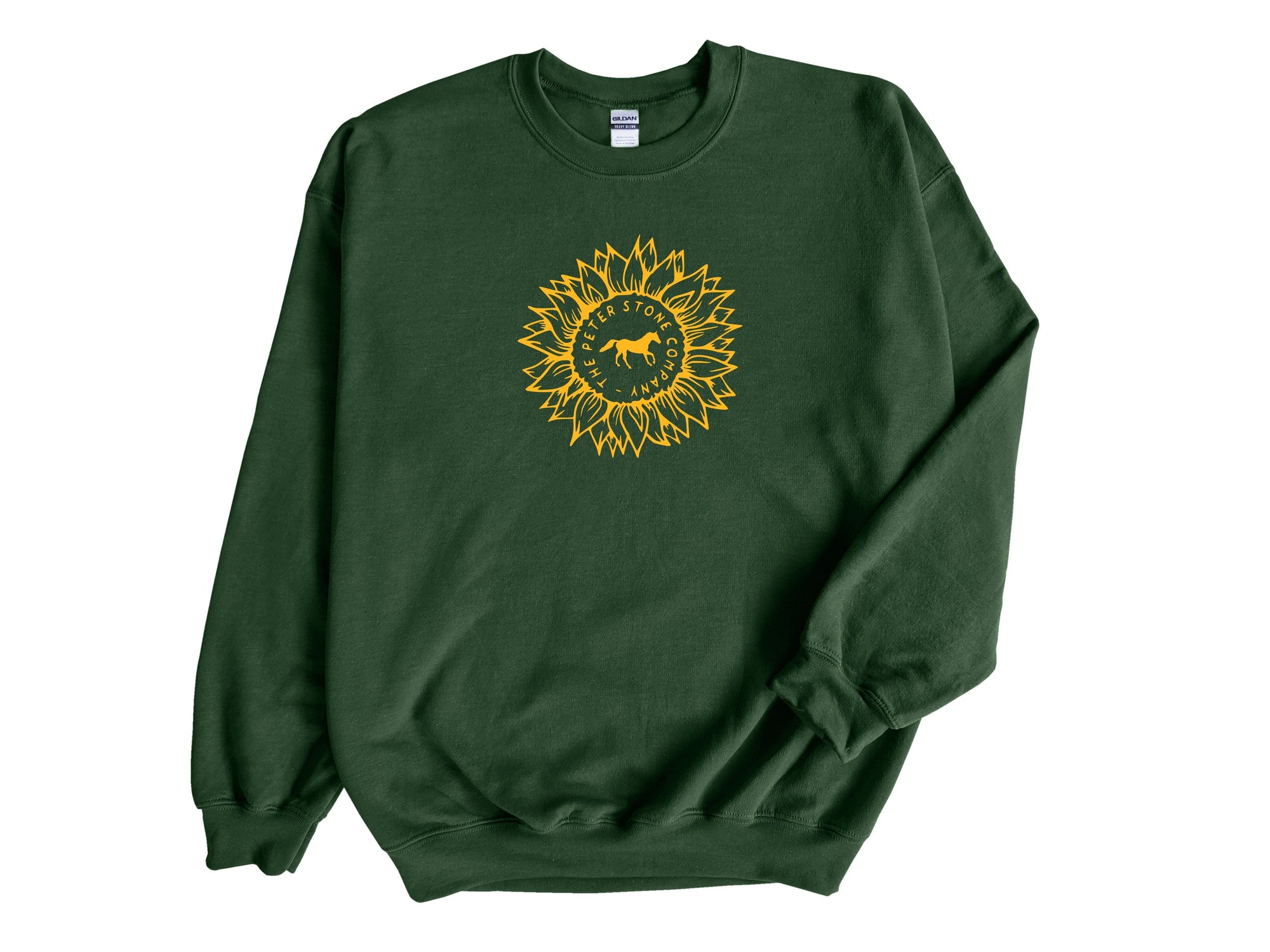 3X Ready to Ship The Peter Stone Horse Company Sweatshirt 3X Forest Green