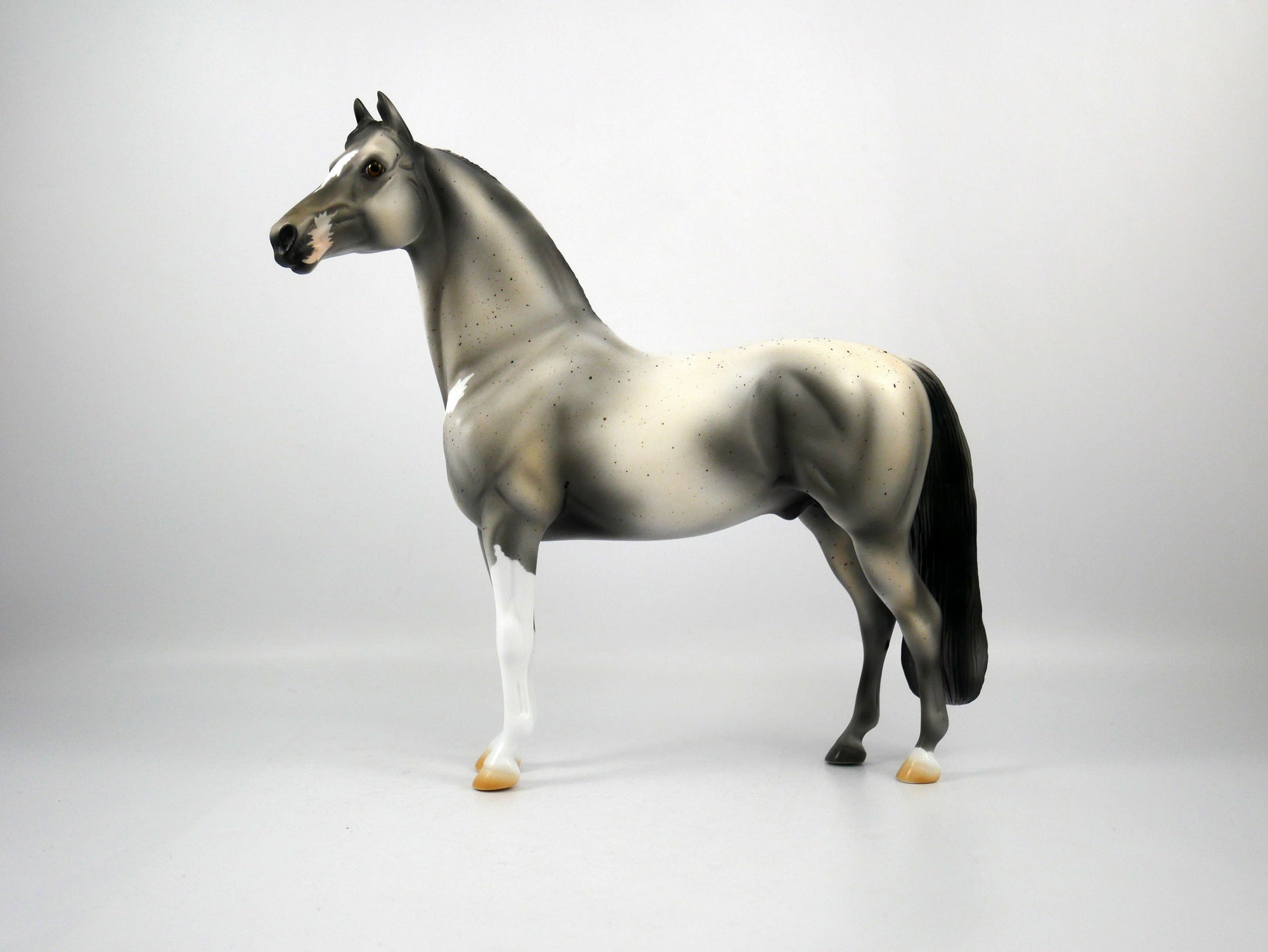 Darling-OOAK Grey Paint Morgan Model Horse 1/20/21