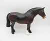 Dashin&#39; Through Merlot - OOAK - Bay Heavy Draft Mare - Painted by Angela Marleau - CT22