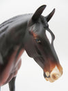 Dashin&#39; Through Merlot - OOAK - Bay Heavy Draft Mare - Painted by Angela Marleau - CT22