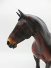 Dashin&#39; Through Merlot - OOAK - Bay Heavy Draft Mare - Painted by Angela Marleau - CT22