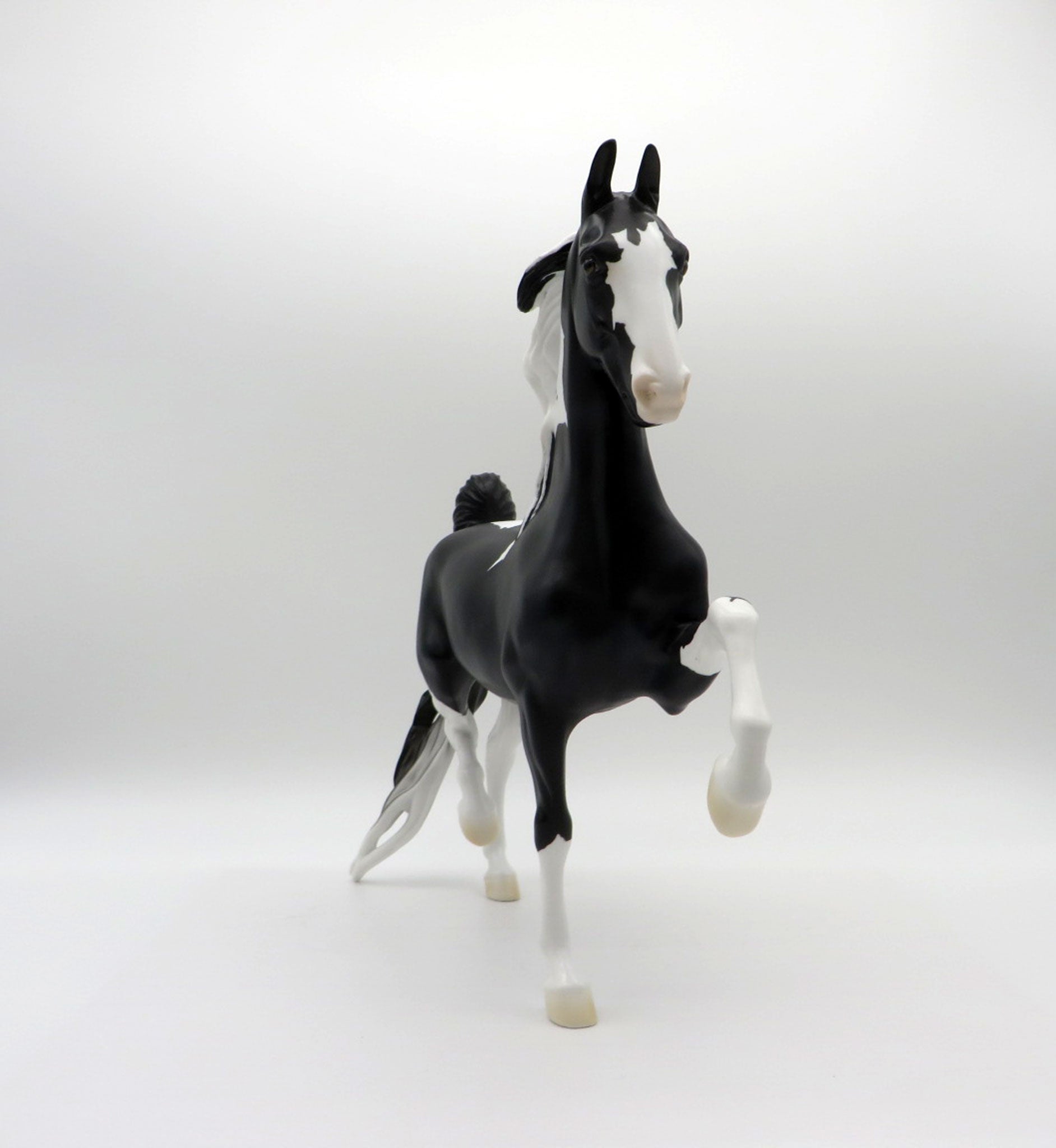 Deep Sea-OOAK Dapple Black Paint Saddlebred SHCF 2021