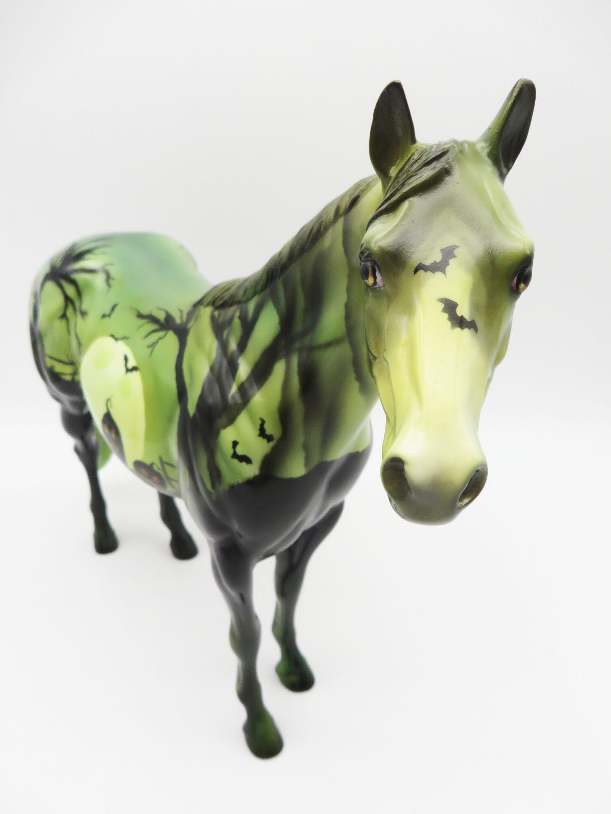 Deja Boo - OOAK - BEST OFFER - Halloween Mural Decorator Ideal Stock Horse Painted by Julie Keim - MM22