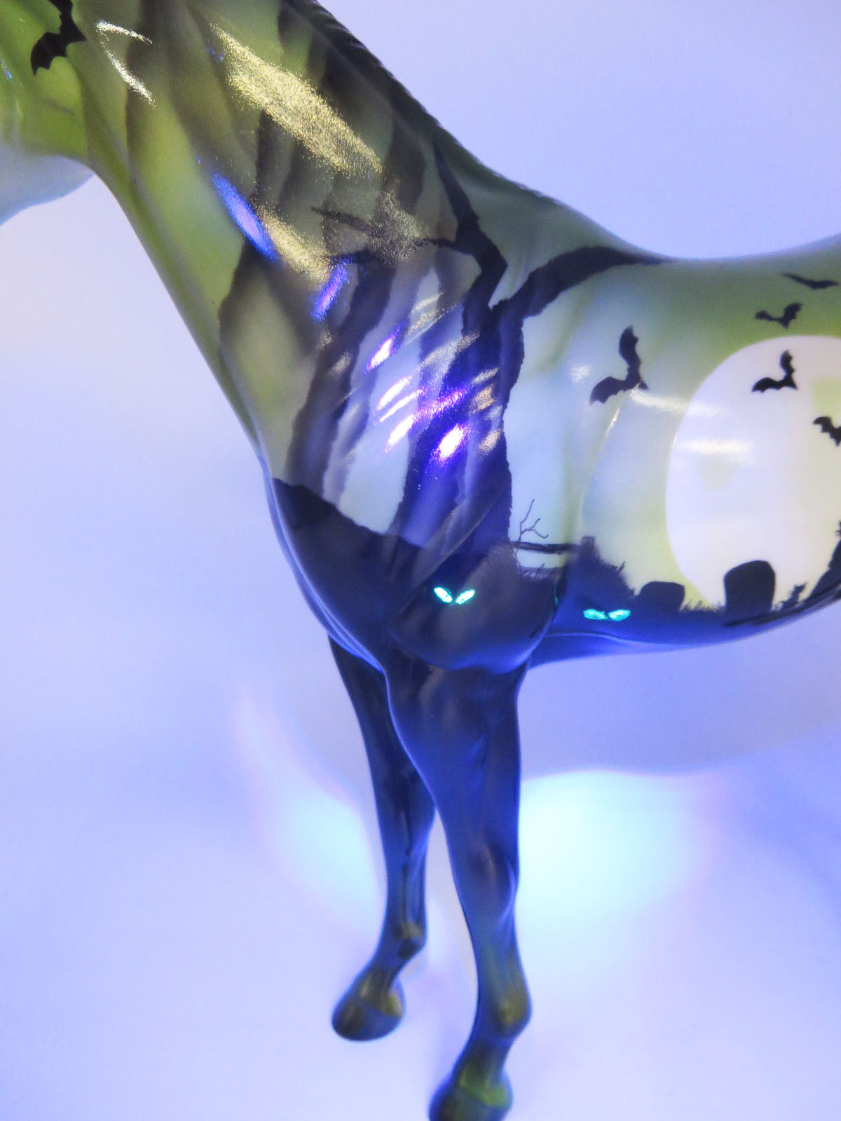 Deja Boo - OOAK - BEST OFFER - Halloween Mural Decorator Ideal Stock Horse Painted by Julie Keim - MM22