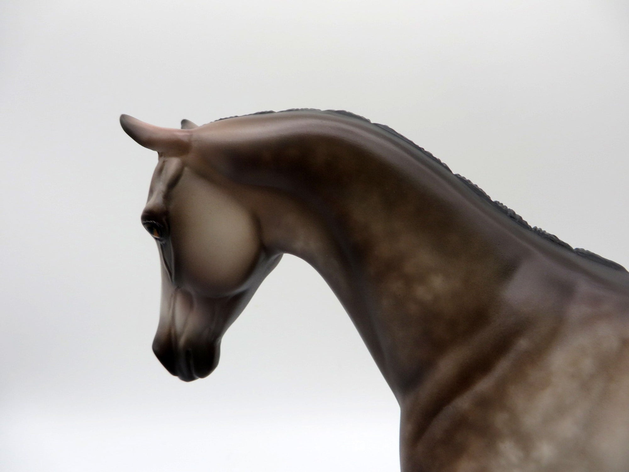 Delphonic-OOAK Dapple Bay going grey Pony Painted by Sheryl Leisure 1/3/22