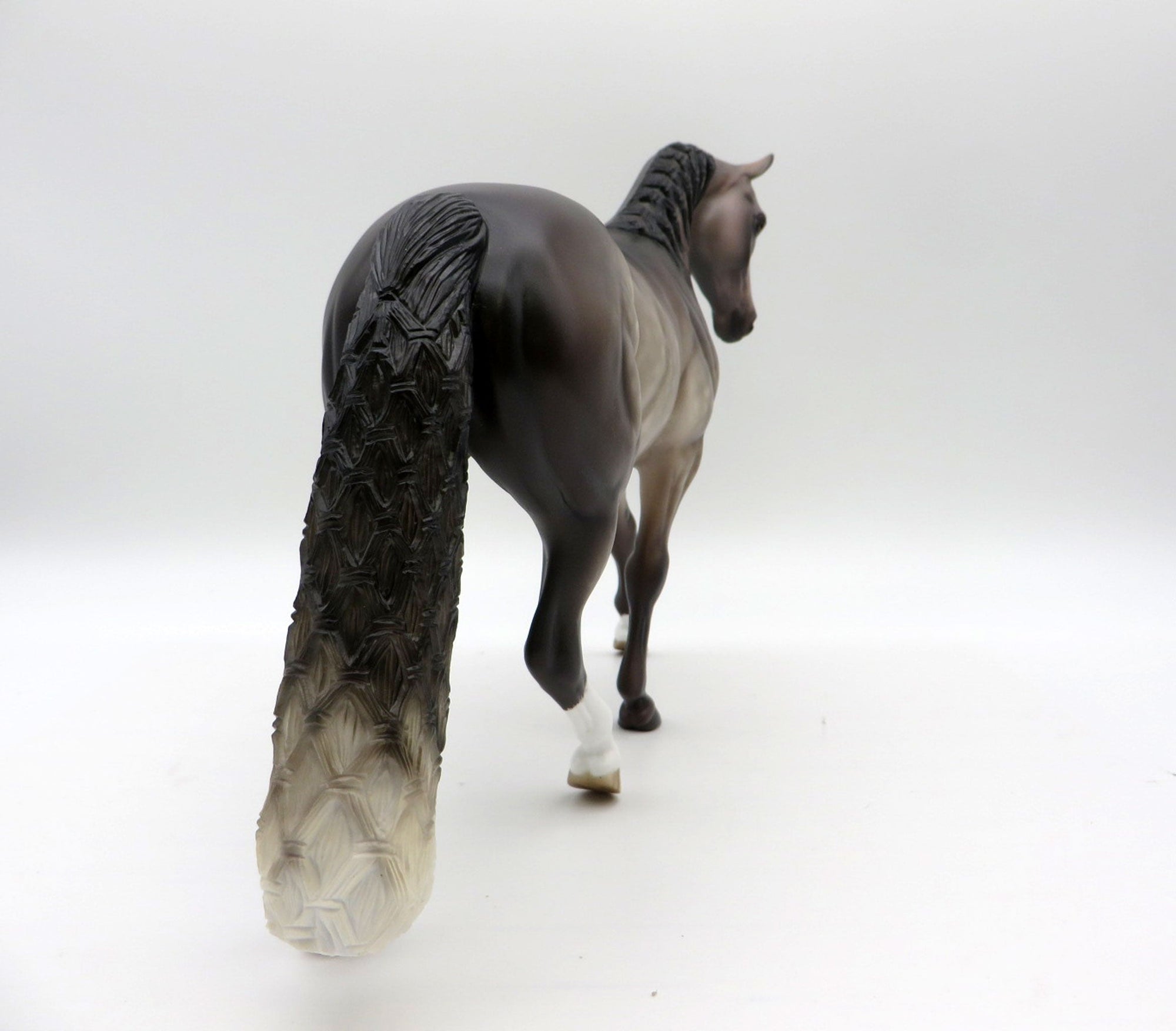 Delphonic-OOAK Dapple Bay going grey Pony Painted by Sheryl Leisure 1/3/22