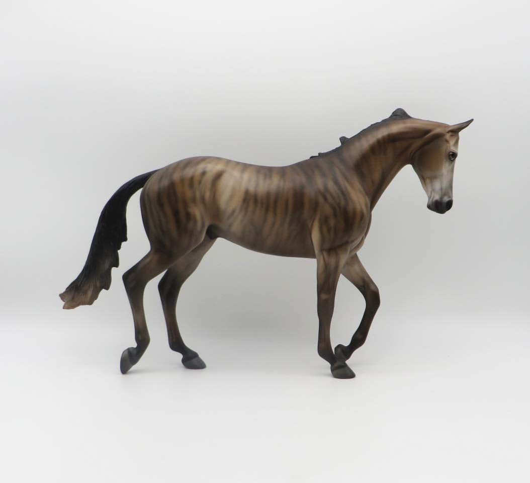 Derby Dog - OOAK - Skewed Thoroughbred Inspired by Brindle Greyhound By Jess Hamill P&C 23