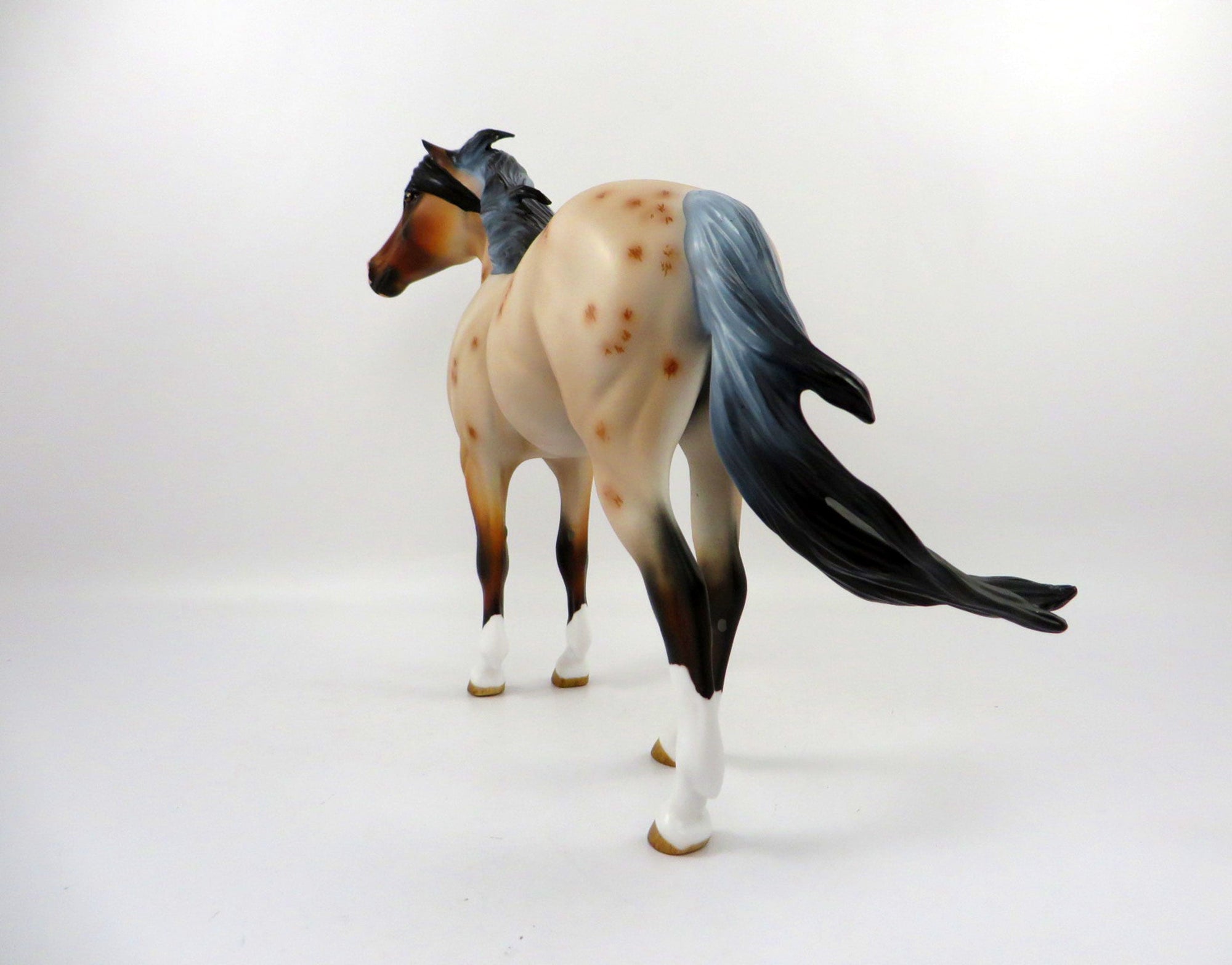 Devil&#39;s Garden-LE-8 Red Roan Mustang Painted By Audrey Dixon 3/8/21