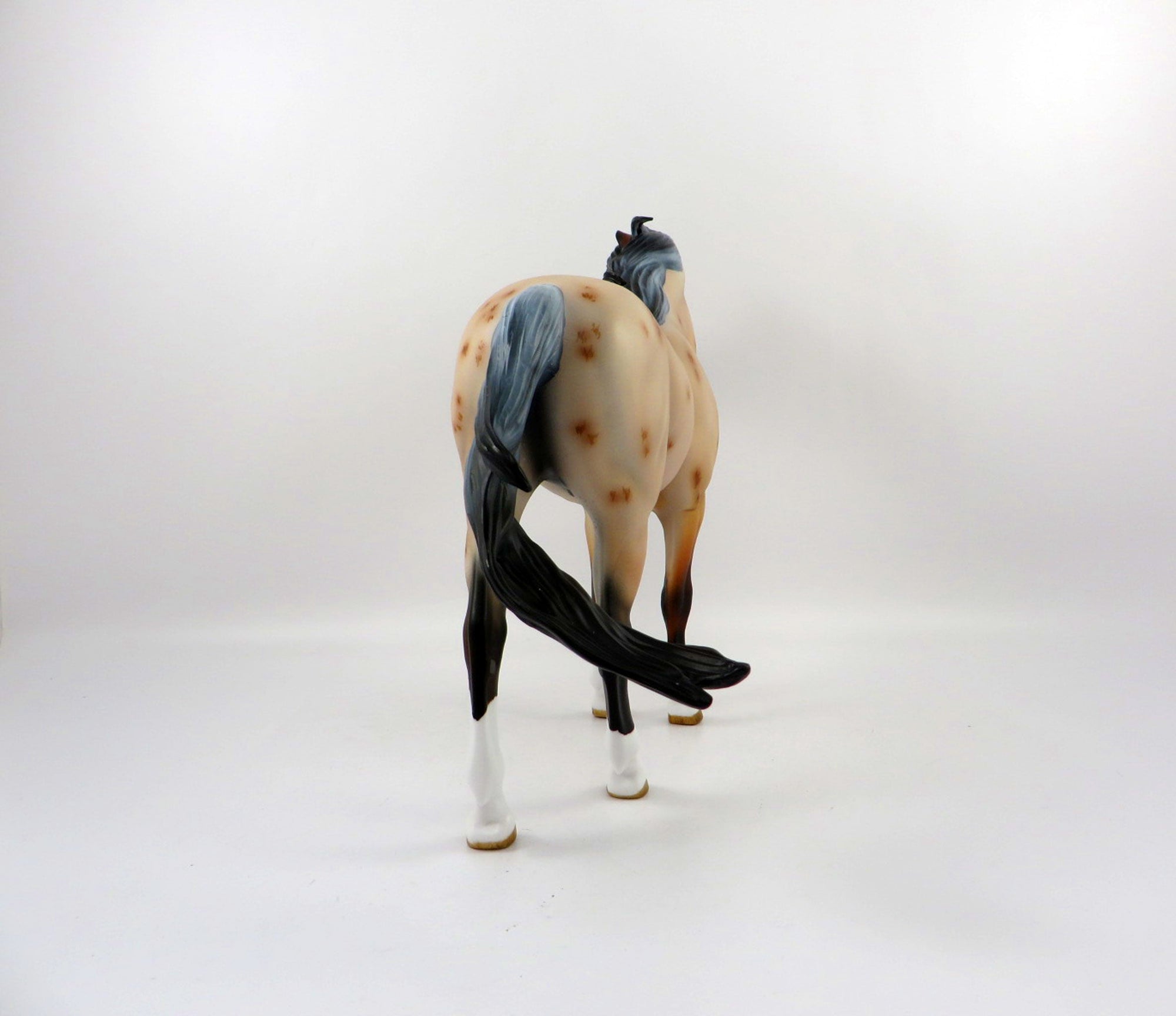 Devil&#39;s Garden-LE-8 Red Roan Mustang Painted By Audrey Dixon 3/8/21