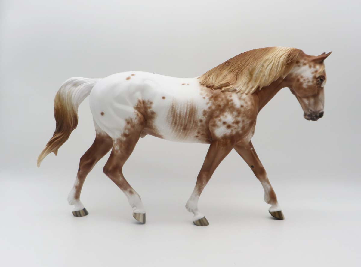 Dew Kiss OOAK Chestnut Appaloosa Irish Draught by Sheryl Leisure SHCF23