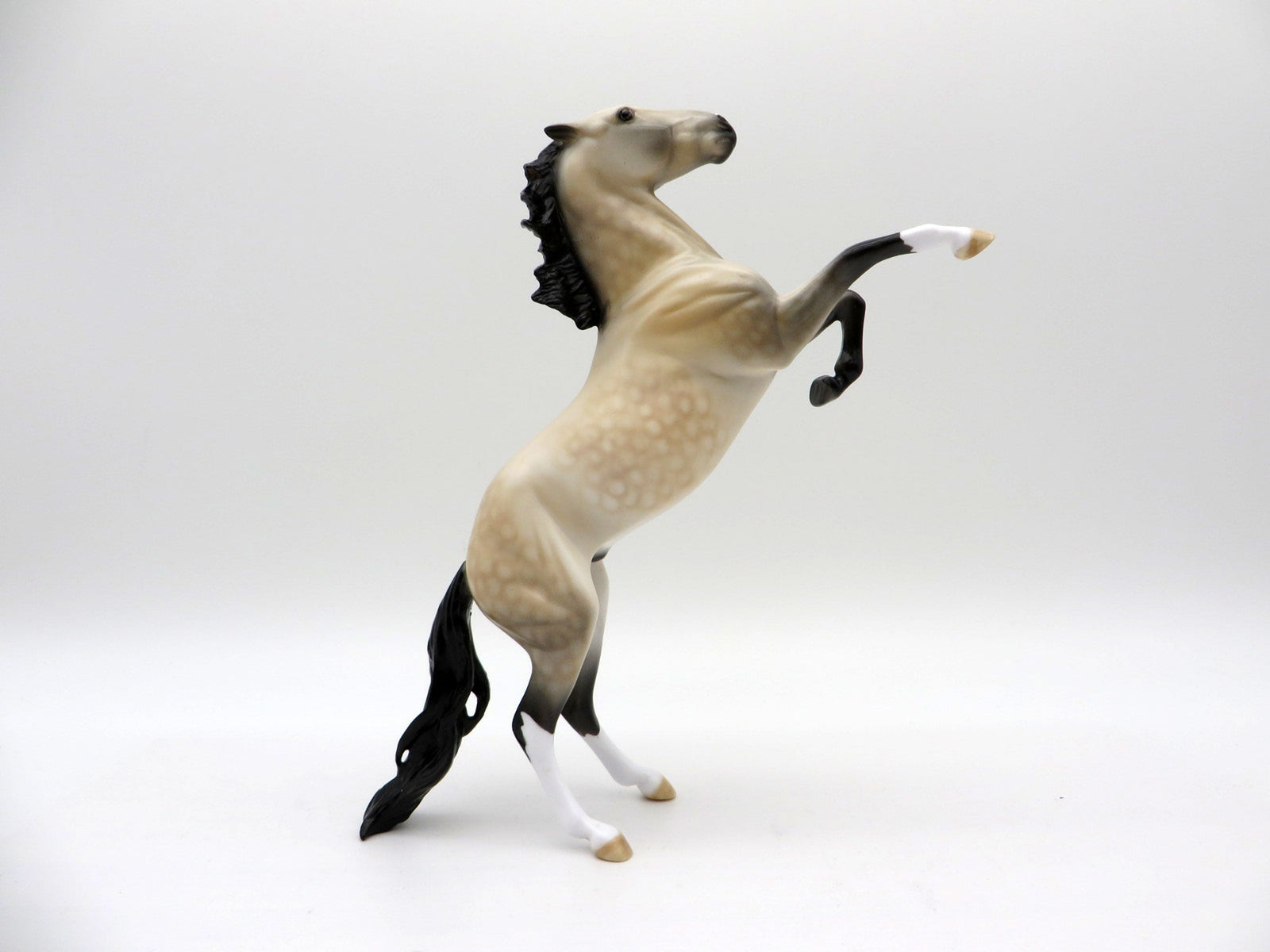 Dickens-OOAK Dapple Buckskin Rearing Pebbles Painted By Dawn Quick  EQ 2021