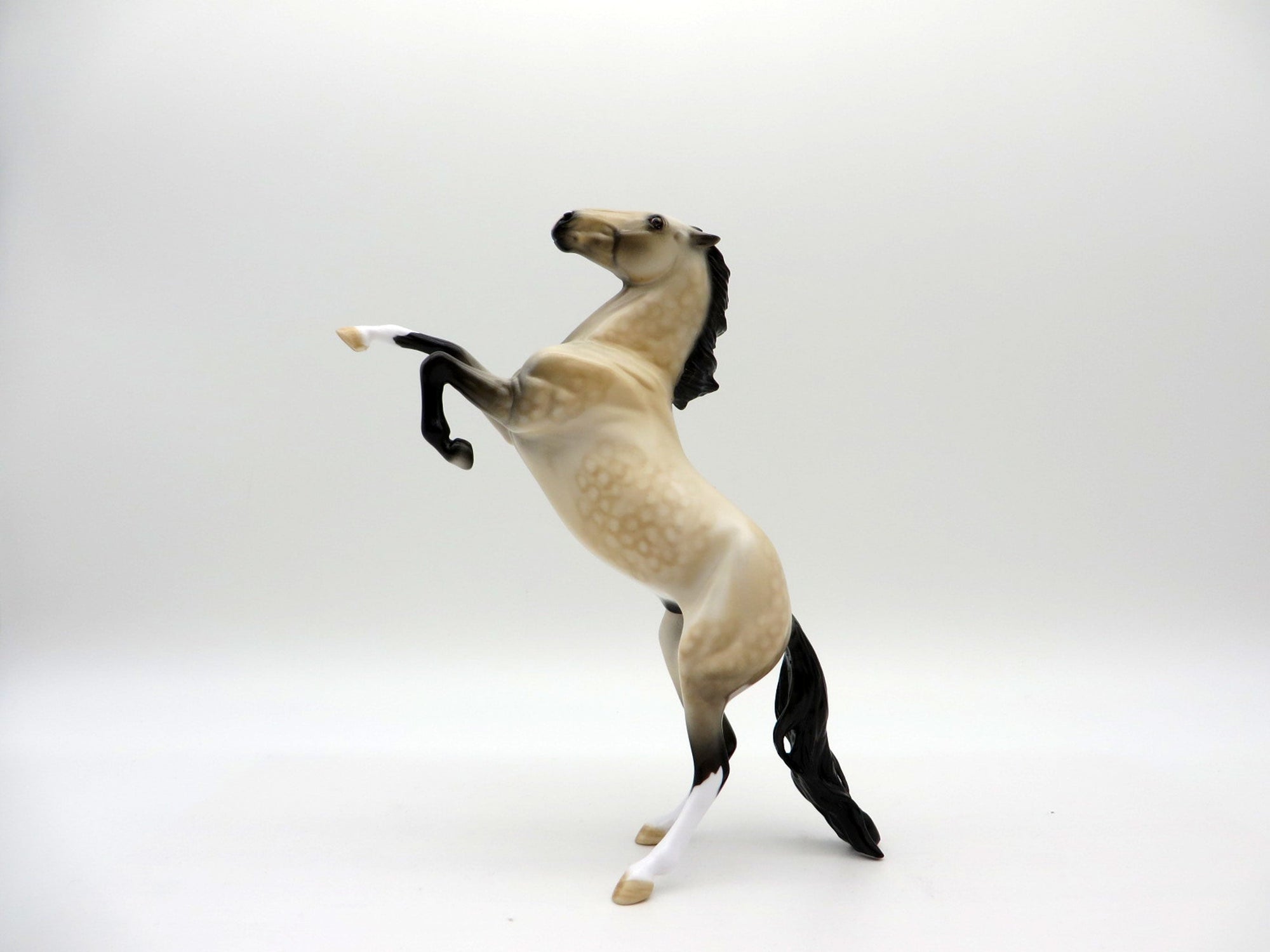 Dickens-OOAK Dapple Buckskin Rearing Pebbles Painted By Dawn Quick  EQ 2021