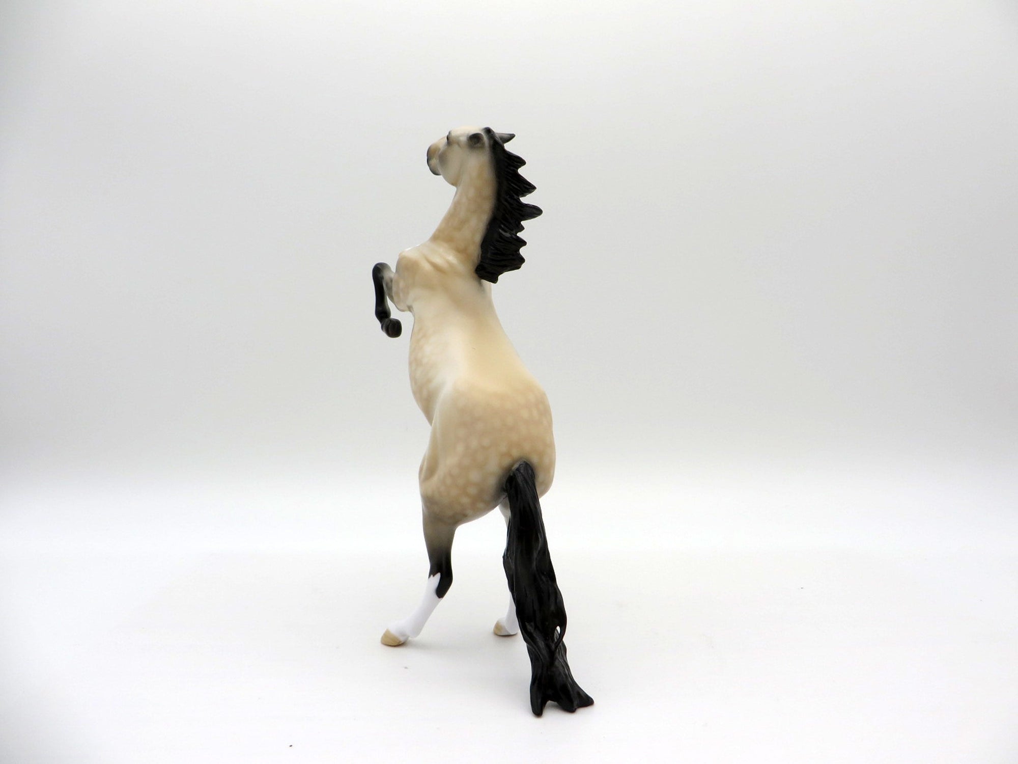 Dickens-OOAK Dapple Buckskin Rearing Pebbles Painted By Dawn Quick  EQ 2021