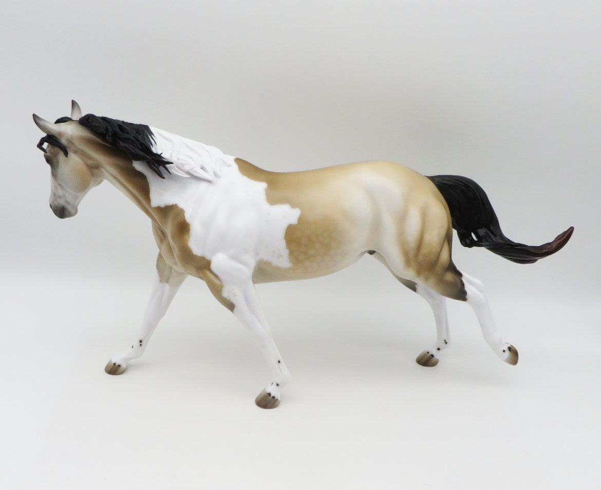 Ding Dong Ditch - OOAK - BEST OFFER - Custom Buckskin Remington Painted By Jess Hamill  - MM22