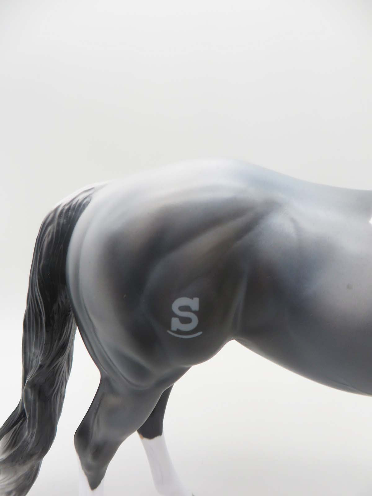 Sidewinder  LE 14 Dinner Model SHCF - Blue Roan Tobiano Custom Ideal Stock Horse By Jess Hamill - SHCF23