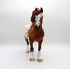 Divine-OOAK Chestnut Appaloosa Heavy Draft Gelding Painted By Dawn Quick 7/16/21