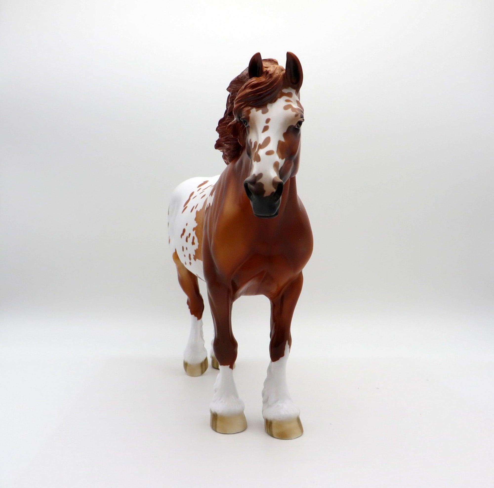 Divine-OOAK Chestnut Appaloosa Heavy Draft Gelding Painted By Dawn Quick 7/16/21
