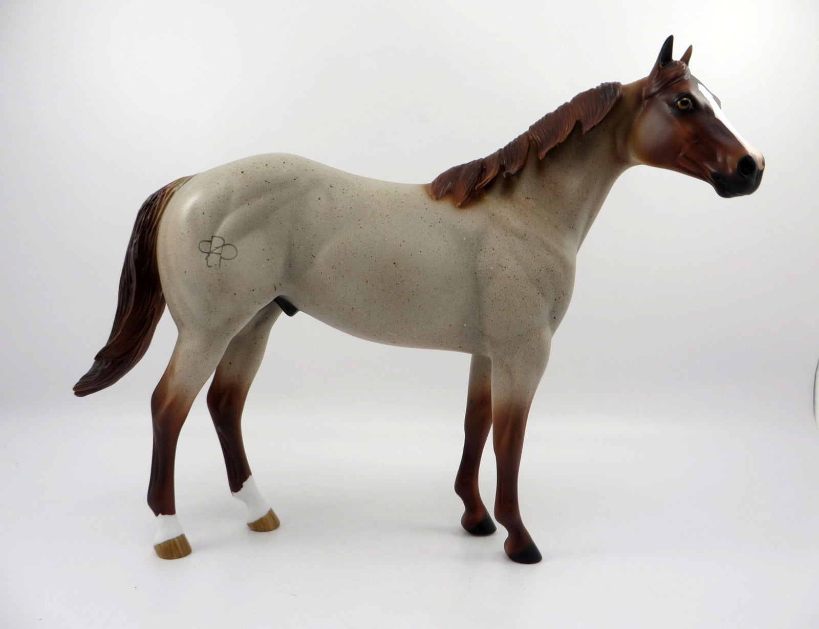 DOC STAR-LE-15 RANCH HORSE RED ROAN ISH