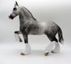 Doo Hickey-OOAK Dapple Grey Trotting Drafter Painted By Sheryl Leisure 5/24/21