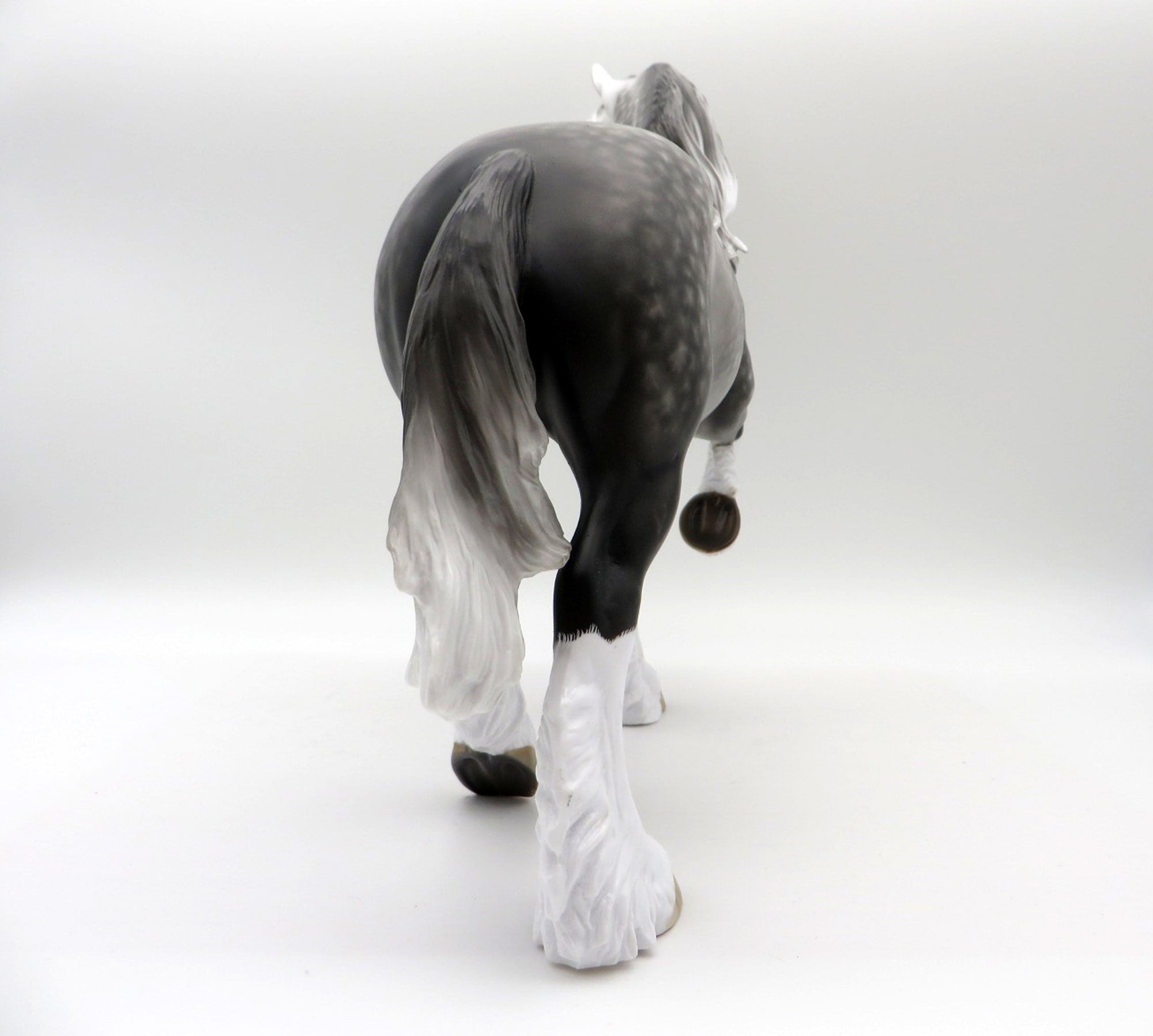 Doo Hickey-OOAK Dapple Grey Trotting Drafter Painted By Sheryl Leisure 5/24/21