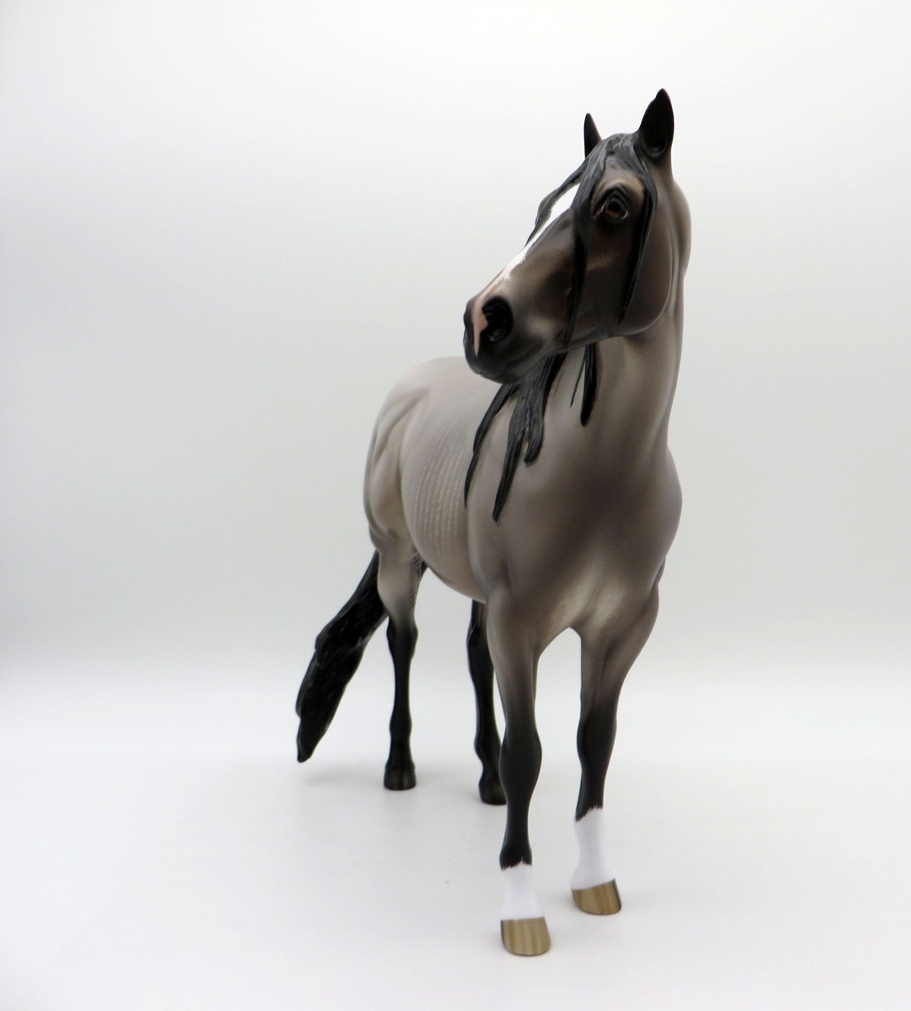 Dover-OOAK Bay Roan ISH Painted by Sheryl Leisure 8/9/21