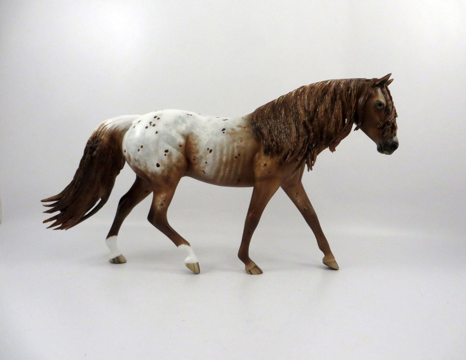 Down Burst-OOAK Chestnut Appaloosa Pony Painted by Sheryl Leisure 3/5/21