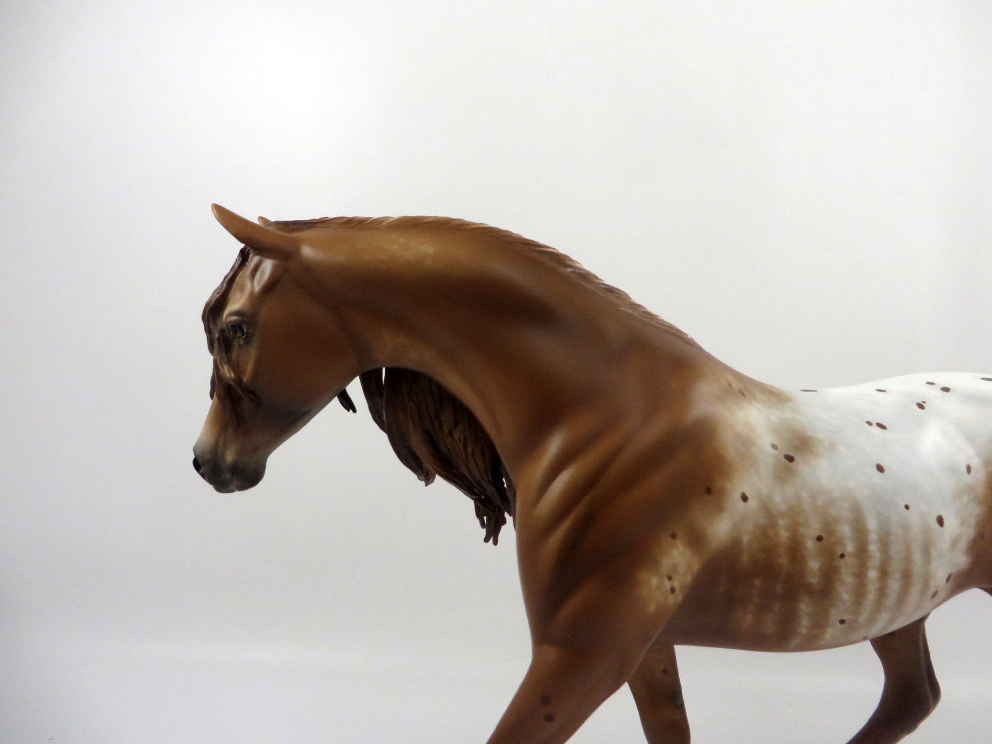 Down Burst-OOAK Chestnut Appaloosa Pony Painted by Sheryl Leisure 3/5/21
