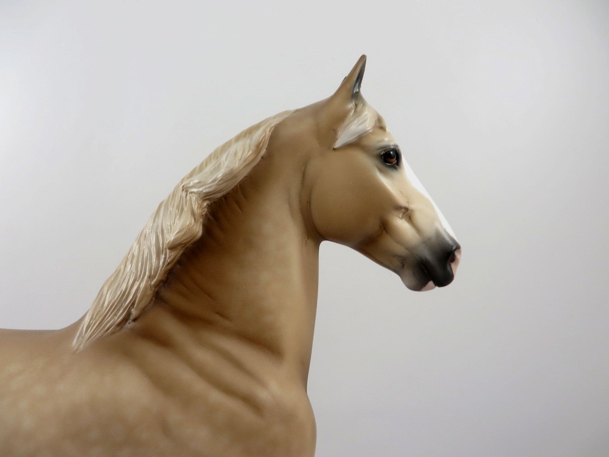 Dozer-Dapple Blonde Trotting Drafter Painted by Sheryl Leisure 2/18/21