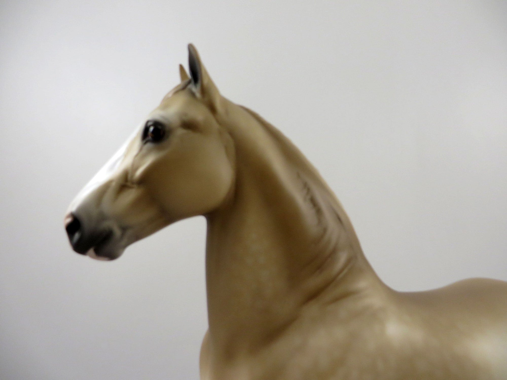 Dozer-Dapple Blonde Trotting Drafter Painted by Sheryl Leisure 2/18/21