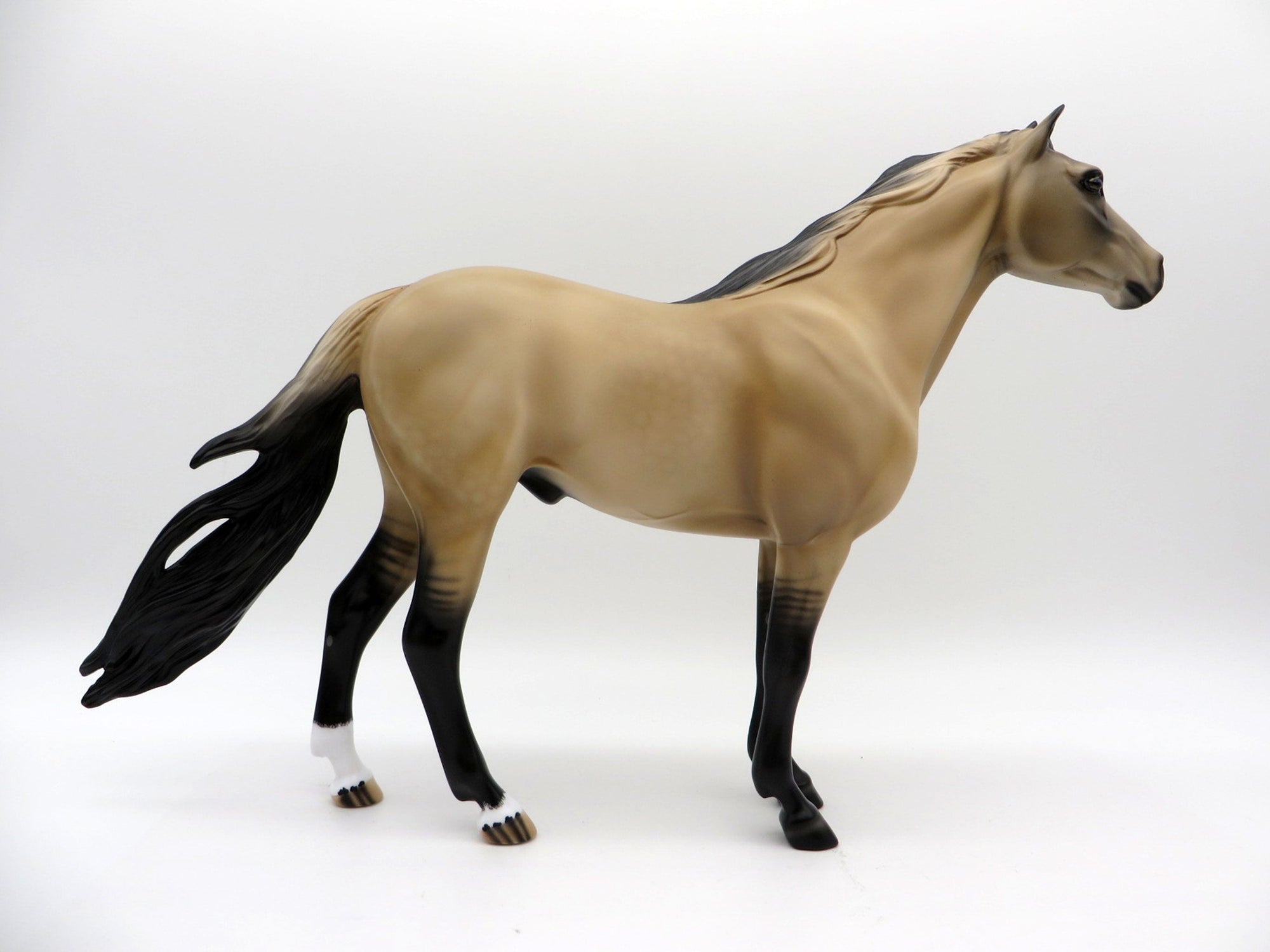 Dun Over It-OOAK Buckskin  Mustang Painted by Audrey Dixon EQ 2021