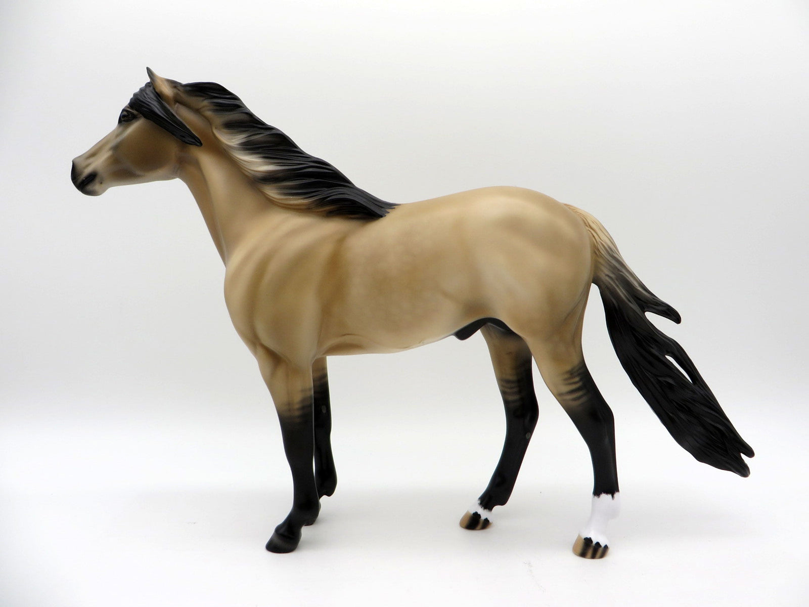 Dun Over It-OOAK Buckskin  Mustang Painted by Audrey Dixon EQ 2021