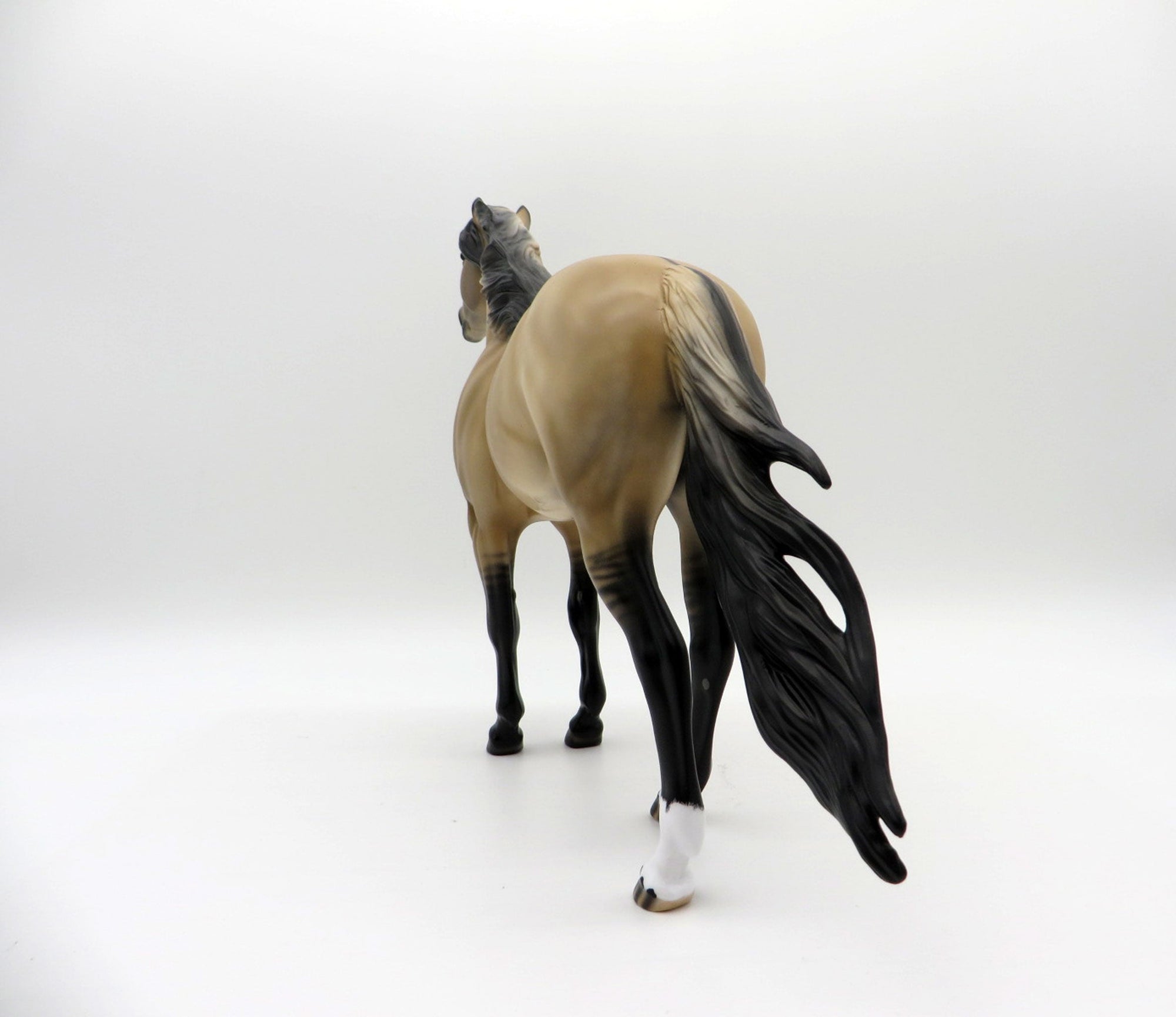 Dun Over It-OOAK Buckskin  Mustang Painted by Audrey Dixon EQ 2021
