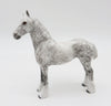 Dusk - OOAK - Dapple Grey Standing Draft Chip By Andrea Thomason - Christmas Tails 2022 - CT22