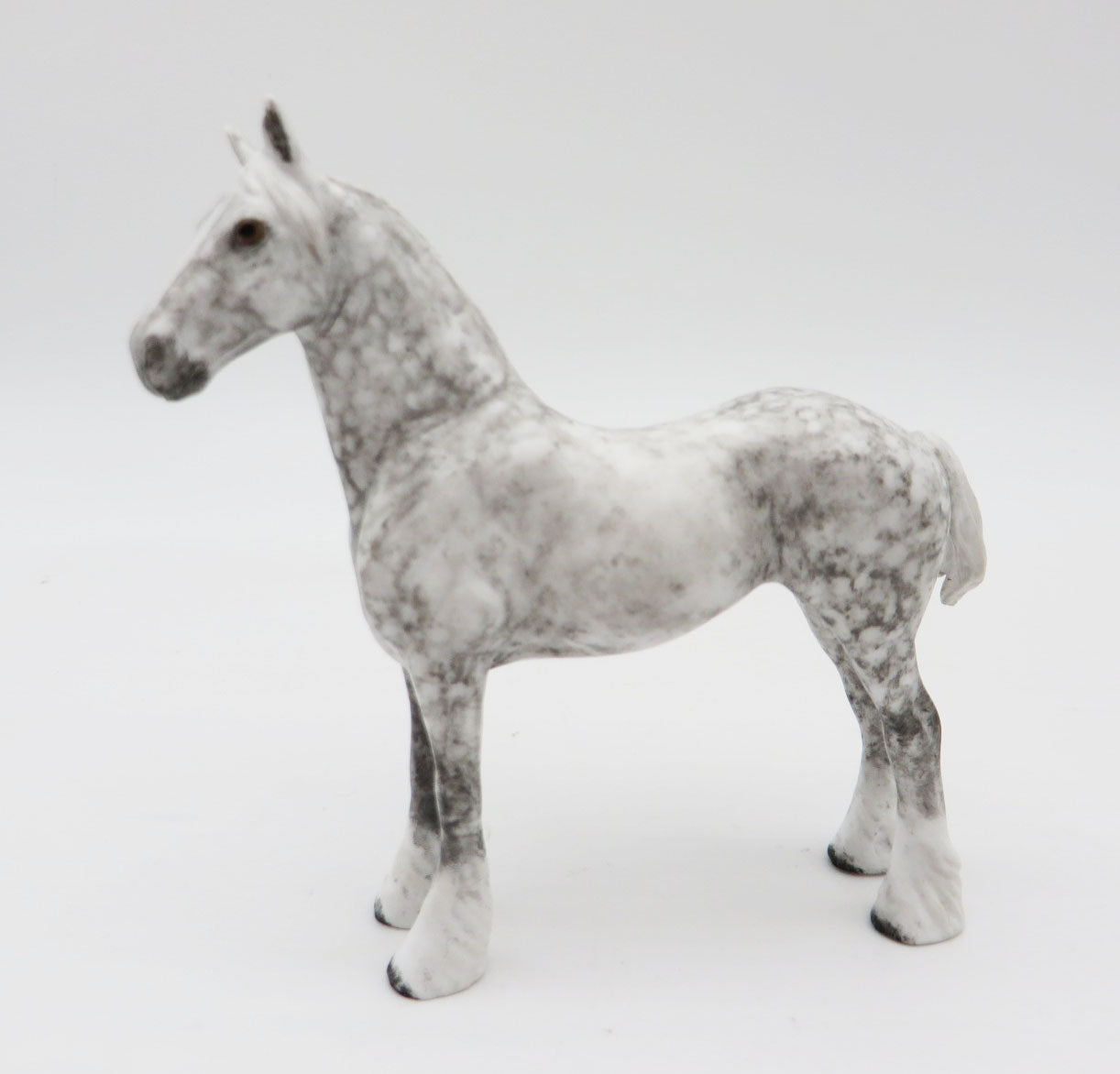 Dusk - OOAK - Dapple Grey Standing Draft Chip By Andrea Thomason - Christmas Tails 2022 - CT22