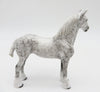 Dusk - OOAK - Dapple Grey Standing Draft Chip By Andrea Thomason - Christmas Tails 2022 - CT22