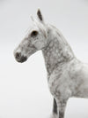 Dusk - OOAK - Dapple Grey Standing Draft Chip By Andrea Thomason - Christmas Tails 2022 - CT22