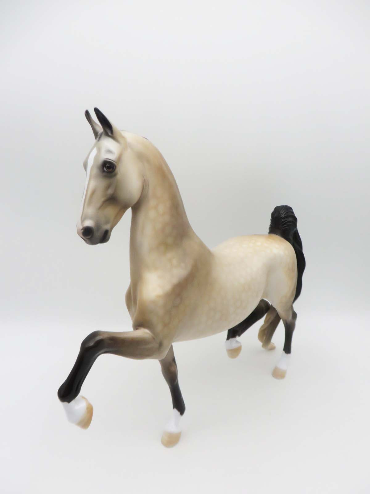 Dusk Til Dawn OOAK Dappled Buckskin Saddlebred By Dawn Quick SHCF23