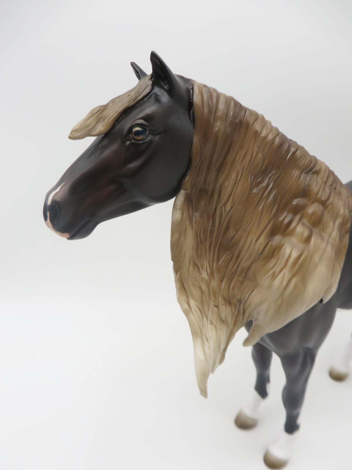 Dust Bowl - OOAK - Liver Chestnut Overo Mustang Painted By Jess- SHCF23