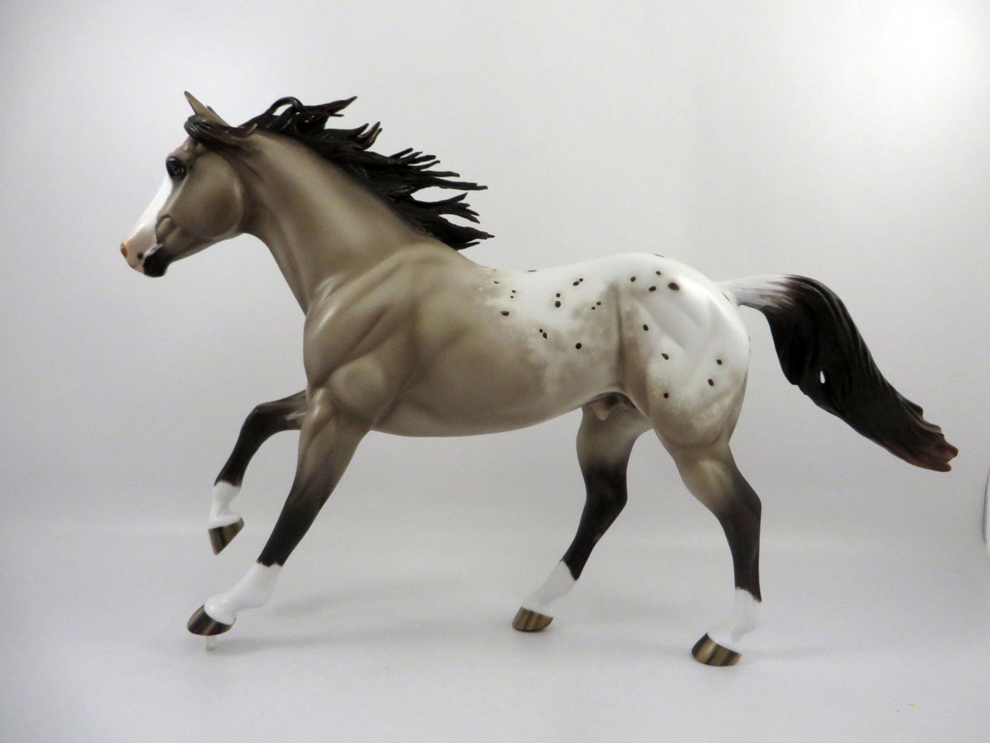 Dynaguy-OOAK Chestnut Appaloosa Foundation Quarter Horse Painted By Sheryl Leisure  2/25/21