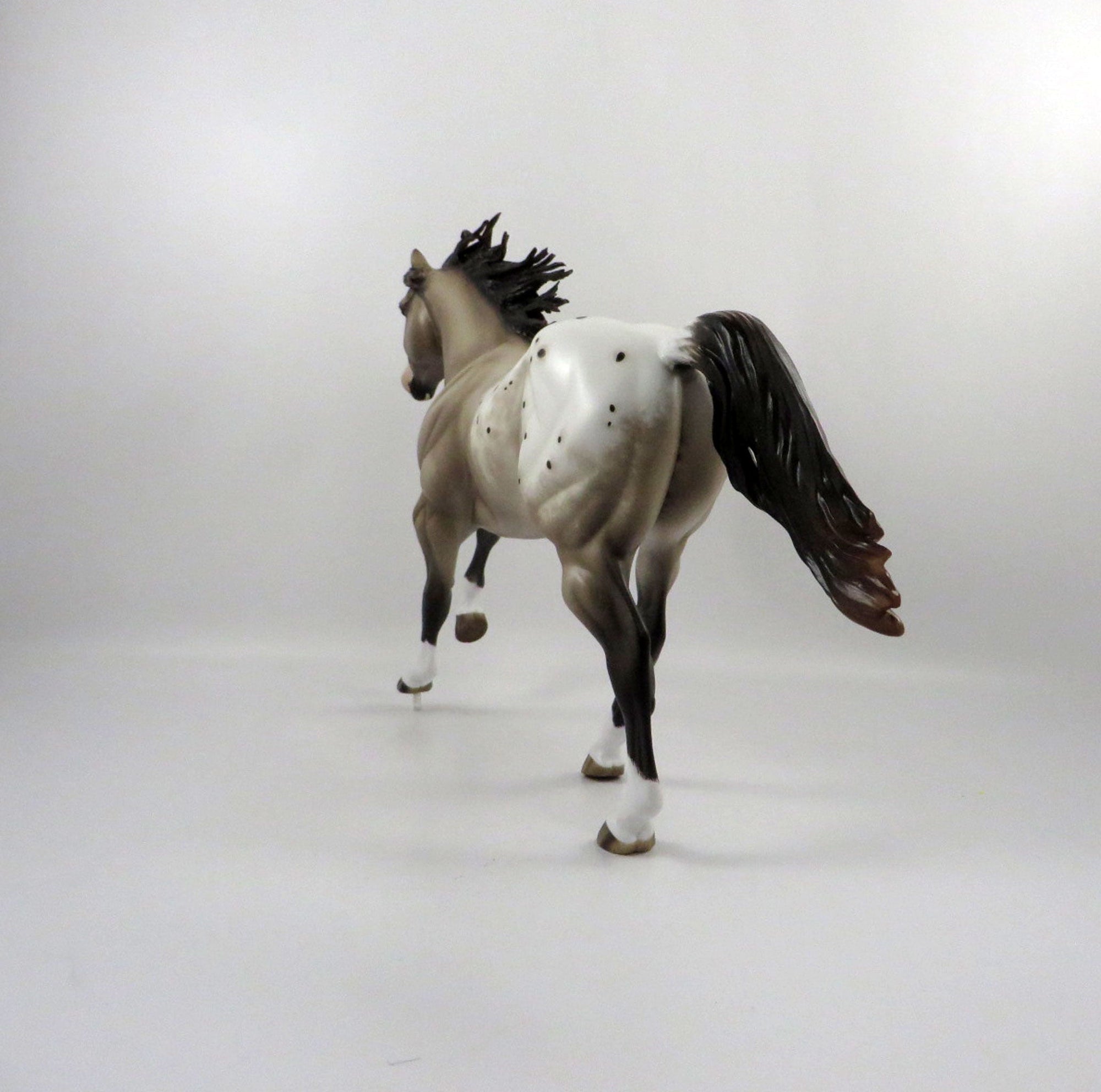 Dynaguy-OOAK Chestnut Appaloosa Foundation Quarter Horse Painted By Sheryl Leisure  2/25/21