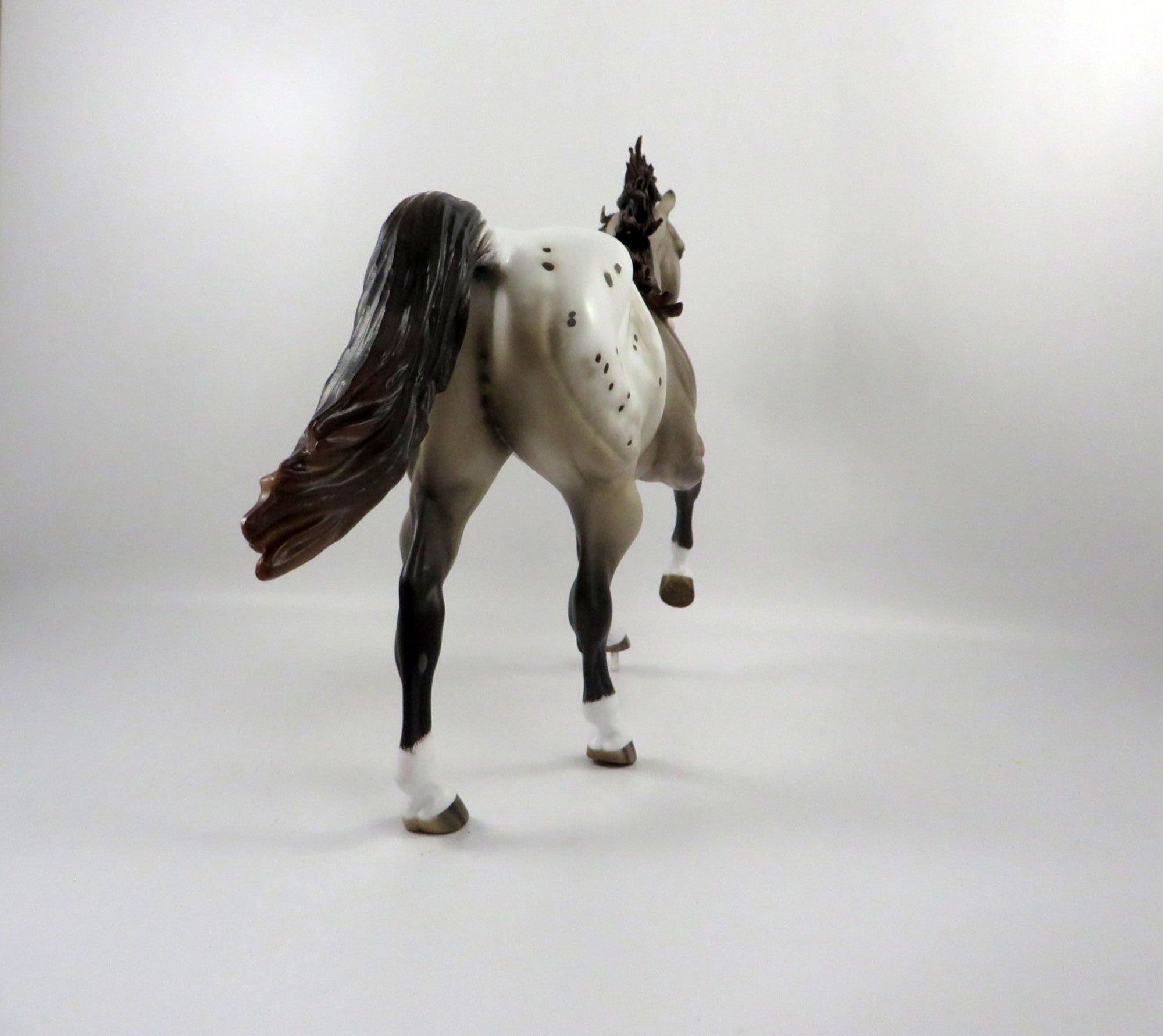 Dynaguy-OOAK Chestnut Appaloosa Foundation Quarter Horse Painted By Sheryl Leisure  2/25/21