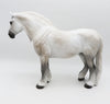 ETTA - OOAK - DAPPLE GREY HEAVY DRAFT MARE/ BUNNY WITH PUDDLE TAIL AND MANE PAINTED BY SHERYL LEISURE - BEST OFFERS - 10/14/22.